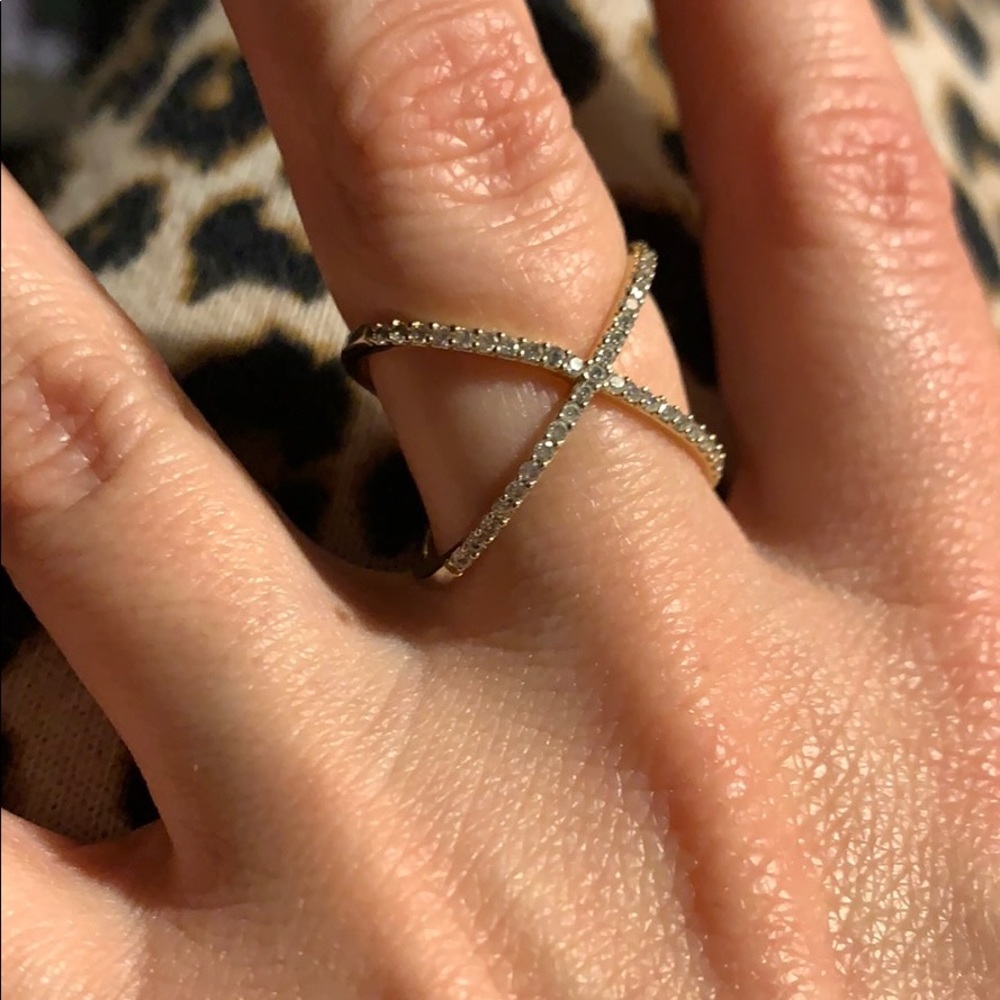 Gold statement ring